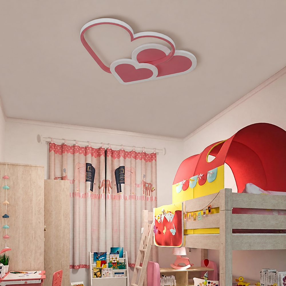 Kids LED Ceiling Spotlight – Colourful Modern Ceiling Light | Bright Playroom & Bedroom Lighting — light off, digitally edited atmosphere preview