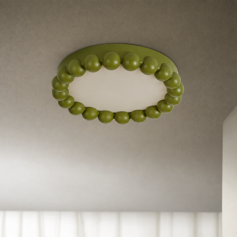 Molina Aura Ceiling Light – Modern Resin LED Ceiling Lamp | Soft Ambient Lighting with 3-Step Dimming — light off, digitally edited atmosphere preview