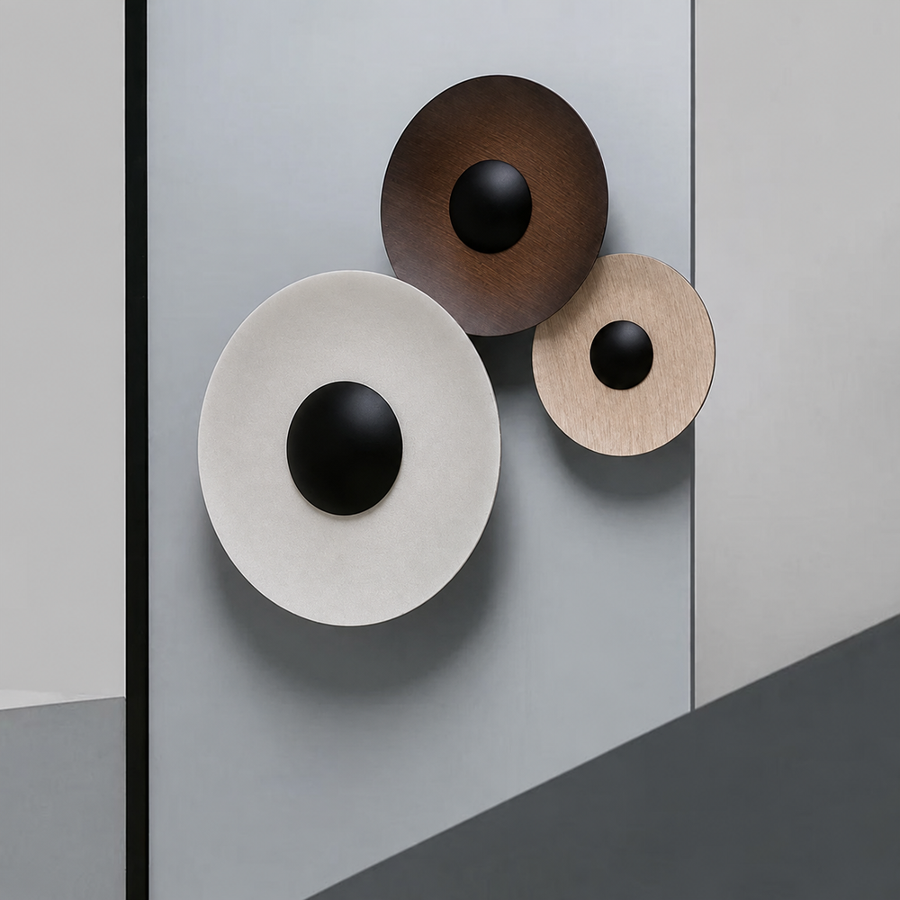 Skovra Halo Wall Light – Scandinavian LED Wall Lamp | Modern Up & Down Ambient Lighting — light off, digitally edited atmosphere preview