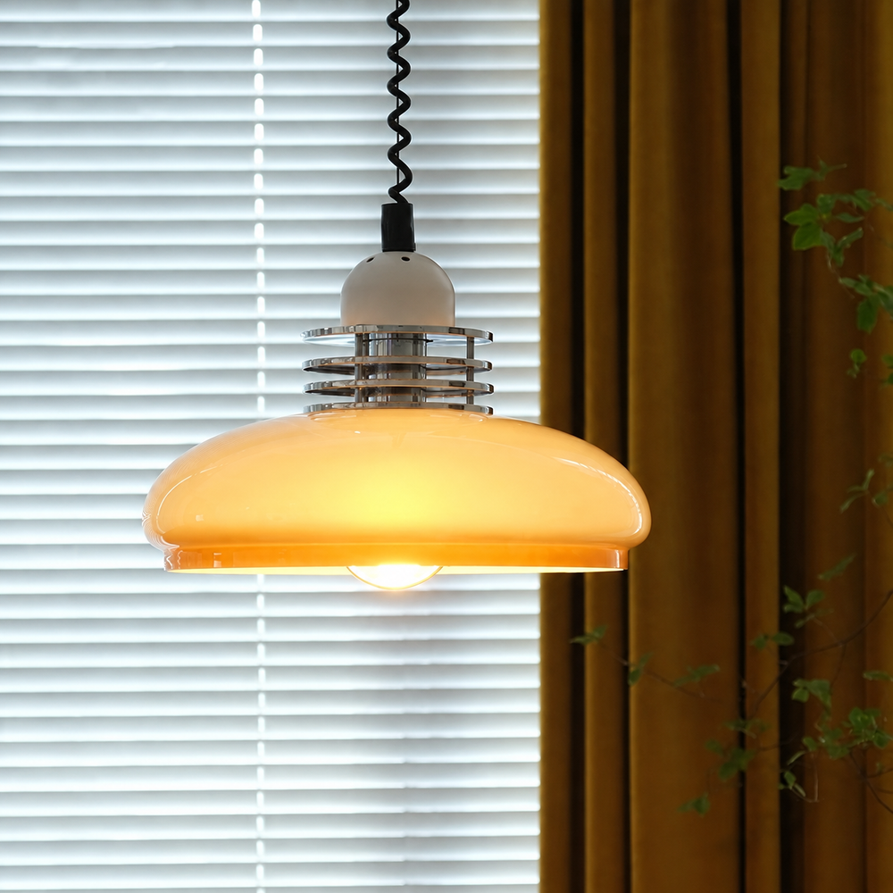 Bauhaus Pendant Light — light on, digitally edited atmosphere preview