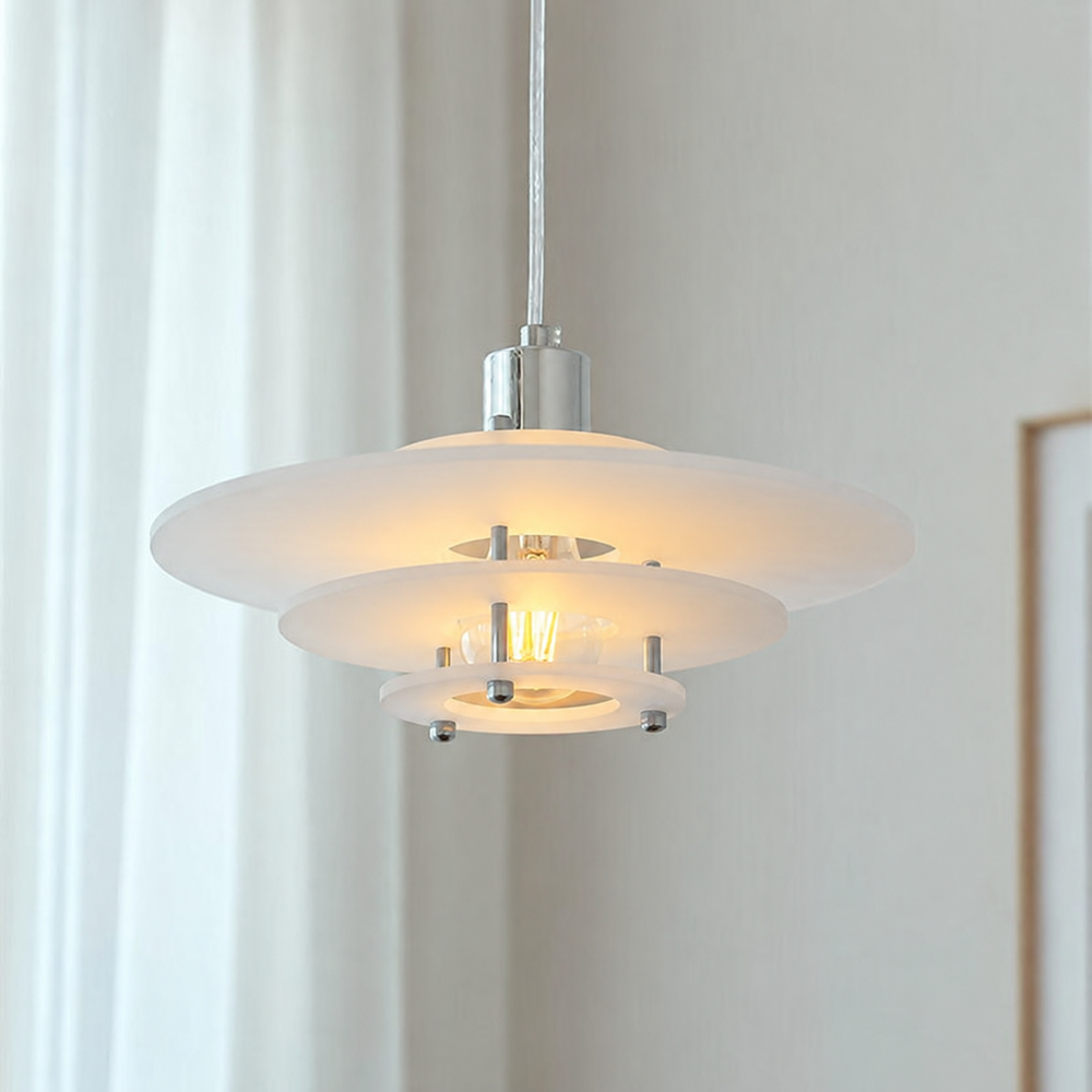 UFO Pendant Light — light on, digitally edited atmosphere preview