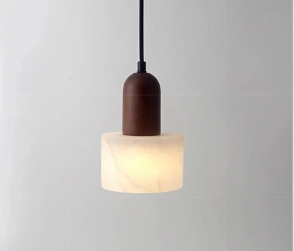 Auralith Marble Pendant Light – Wabi-Sabi Jade Stone Ceiling Lamp | Luxury LED Lighting for Refined Interiors
