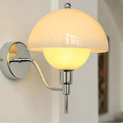 Wandleuchte Pilz in Creme Farbe-Leuchtezauber