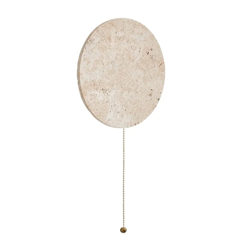 Travertine Stone LED Wall Light – Modern Luxury Wall Sconce | Warm Ambient Interior Lighting