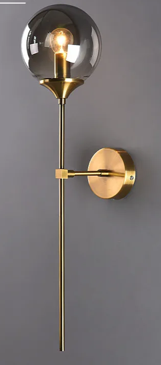 Nordelle Globe Wall Light – Scandinavian Glass Wall Lamp | Modern Ambient Lighting | Minimalist Interior Elegance