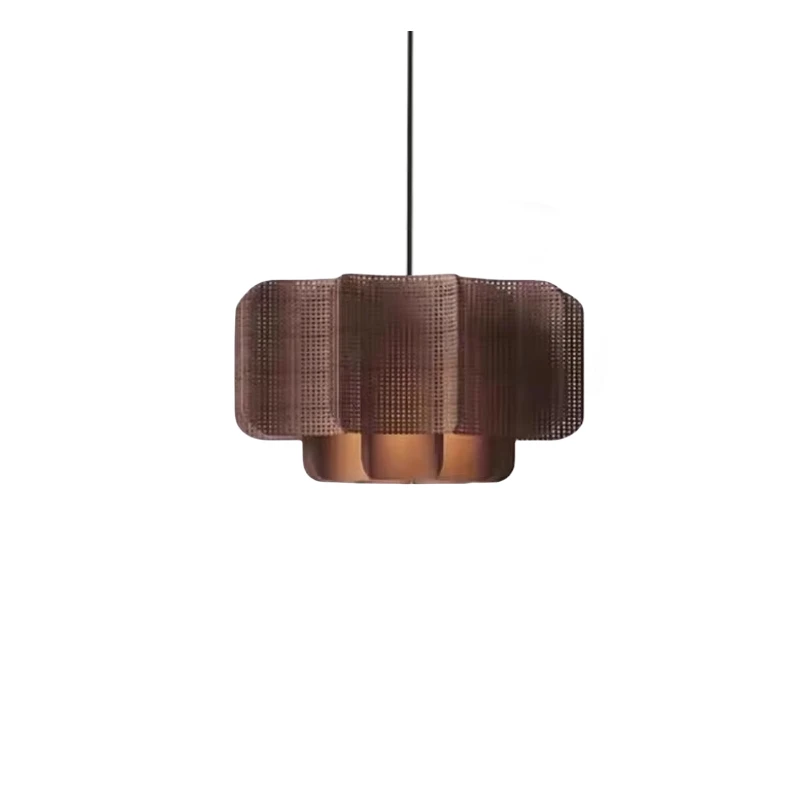 Wabi Sabi Rattan Pendant Light – Handwoven Bamboo Ceiling Lamp | Natural Ambient Lighting | Japandi Boho Interior Décor