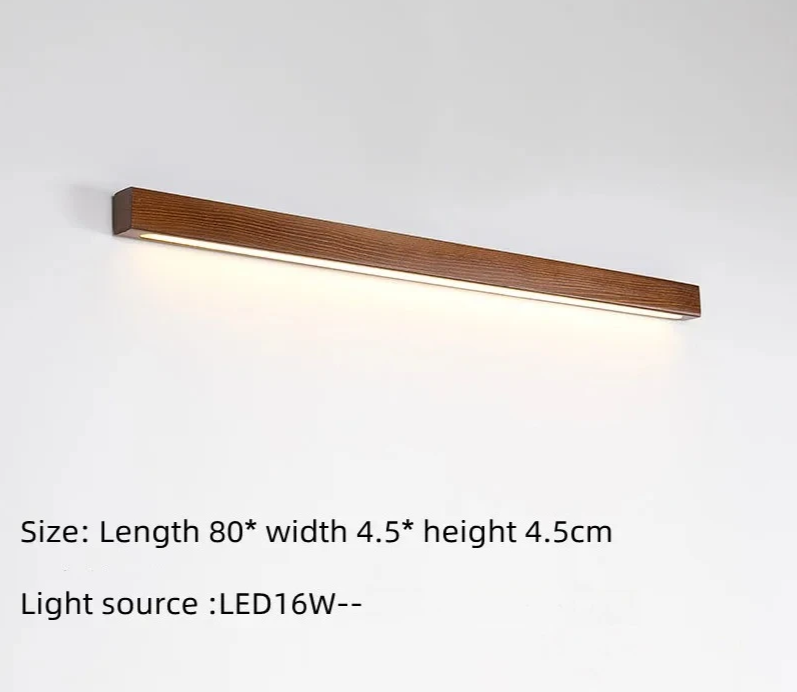 Japanese Wood Wall Light – Minimalist LED Wall Lamp | Up & Down Ambient Lighting | Japandi Interior Feature