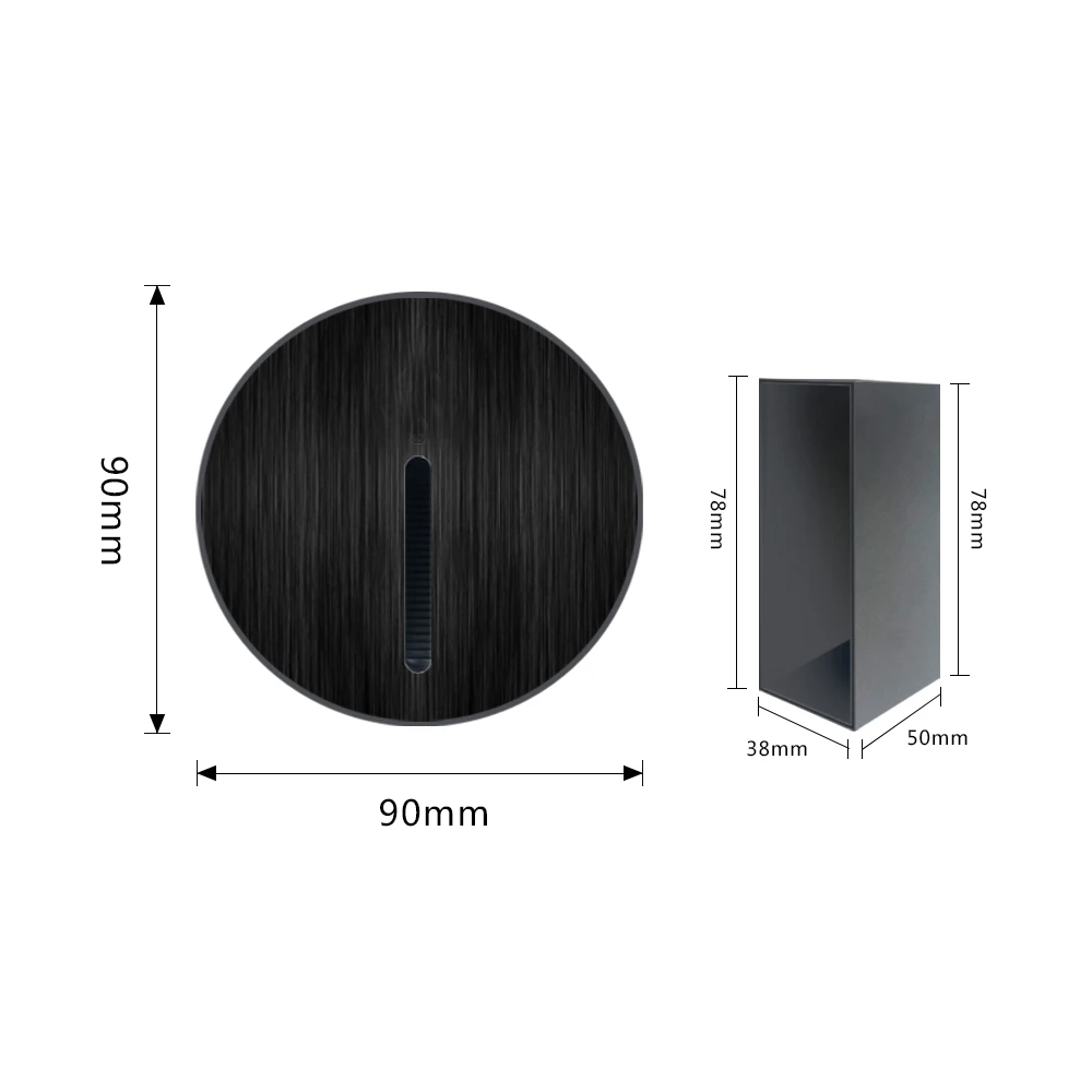 LED Motion Sensor Step Light – Recessed Wall Lamp | Smart Stair & Hallway Lighting | Modern Aluminium Design