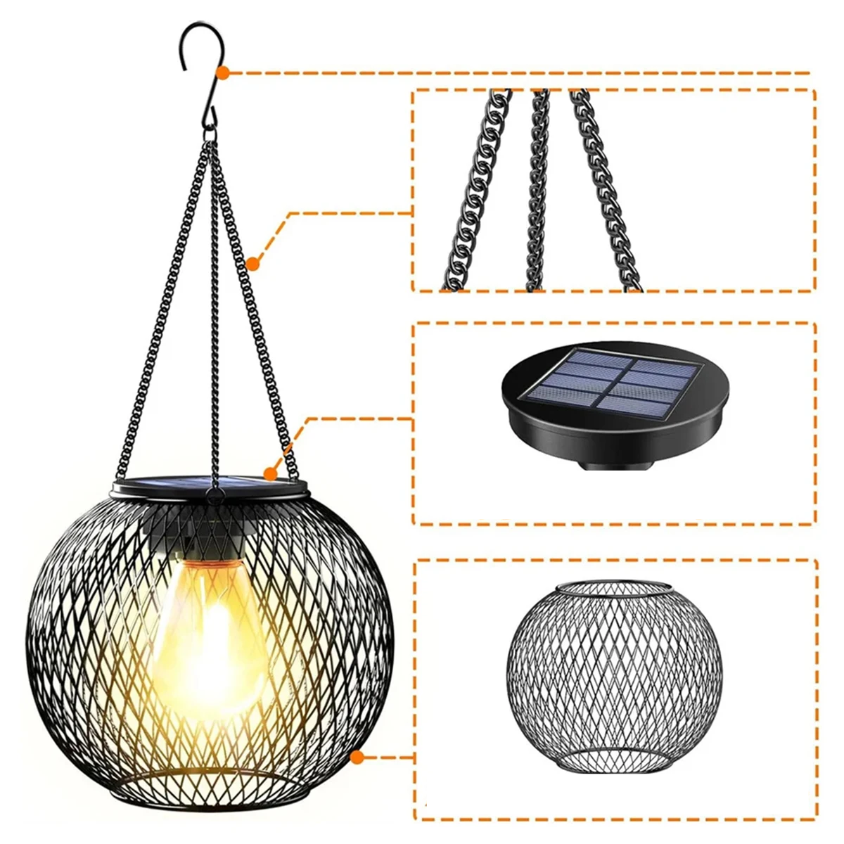 SOLARIA Vintage Solar LED Lantaarn-Leuchtezauber