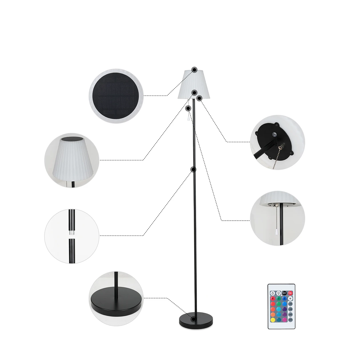 LumaGlow Solar LED Tischlampe-Leuchtezauber