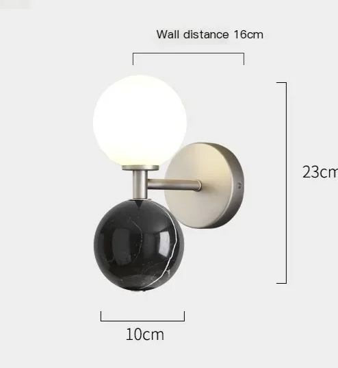 Aurastone Marble Wall Light – Luxury Nordic LED Wall Lamp | Contemporary Ambient Lighting for Elegant Interiors