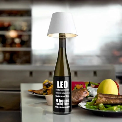 DIY Wiederaufladbare Weinflaschen-Tischlampe-Leuchtezauber