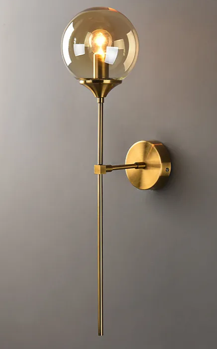 Nordelle Globe Wall Light – Scandinavian Glass Wall Lamp | Modern Ambient Lighting | Minimalist Interior Elegance