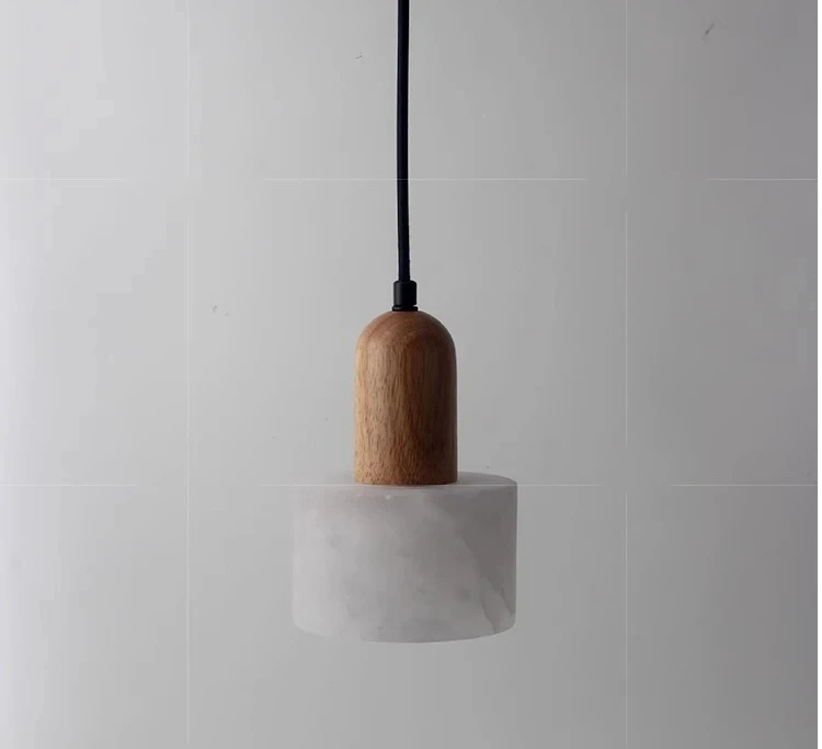 Auralith Marble Pendant Light – Wabi-Sabi Jade Stone Ceiling Lamp | Luxury LED Lighting for Refined Interiors