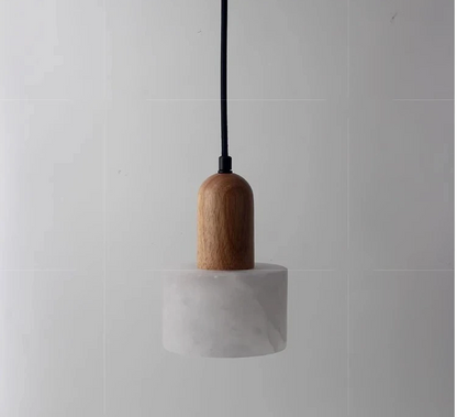 Auralith Marble Pendant Light – Wabi-Sabi Jade Stone Ceiling Lamp | Luxury LED Lighting for Refined Interiors