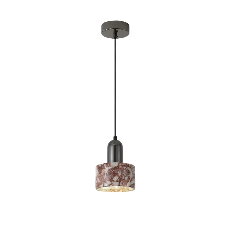Bulgari Stone Pendant Light – Wabi-Sabi Marble Ceiling Lamp | Luxury Ambient Lighting | Contemporary Interior Statement