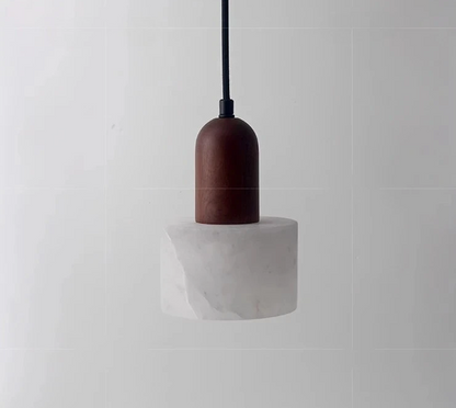 Auralith Marble Pendant Light – Wabi-Sabi Jade Stone Ceiling Lamp | Luxury LED Lighting for Refined Interiors