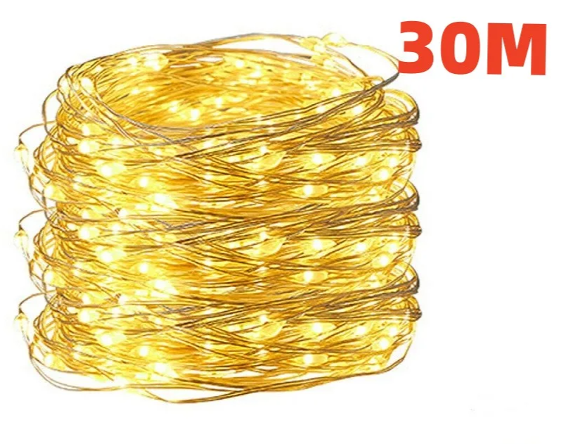 LumineoPro USB LED String Lights – Waterproof Fairy Lights | Flexible Copper & Silver Wire Decorative Lighting