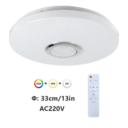 Deckenleuchte mit Lautsprecher-Leuchtezauber