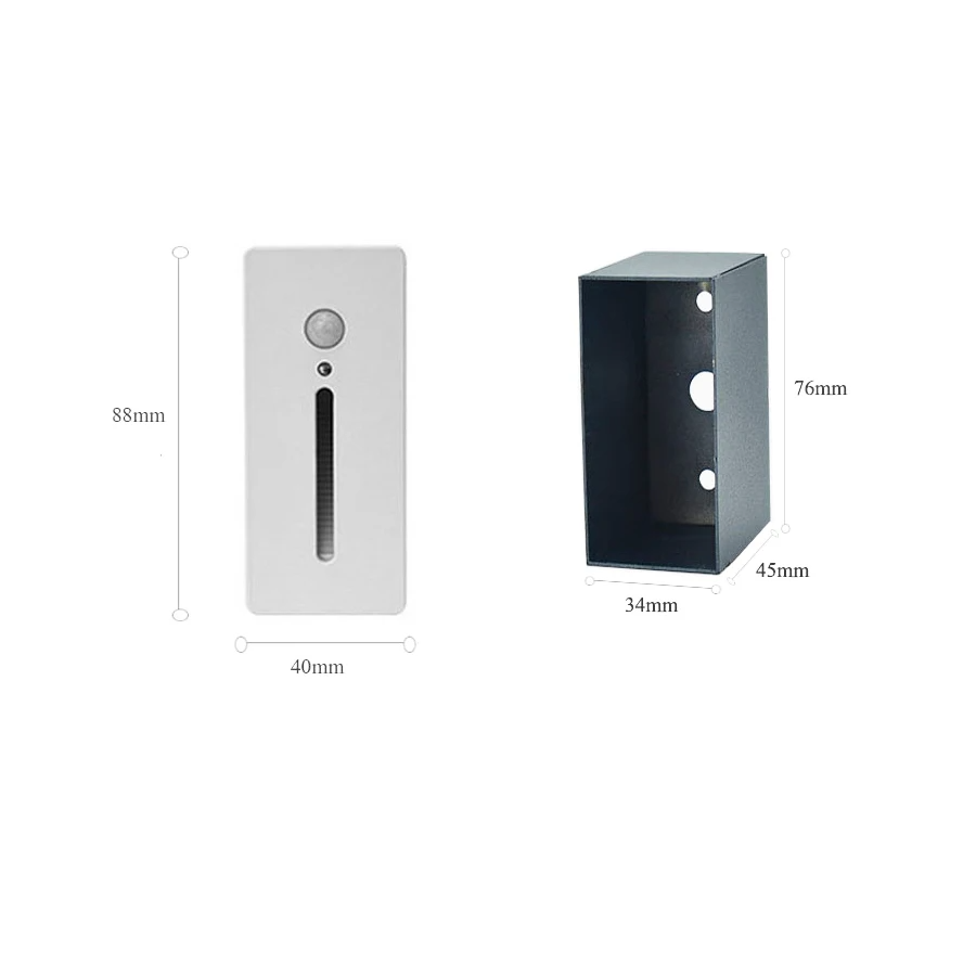 LED Motion Sensor Step Light – Recessed Wall Lamp | Smart Stair & Hallway Lighting | Modern Aluminium Design