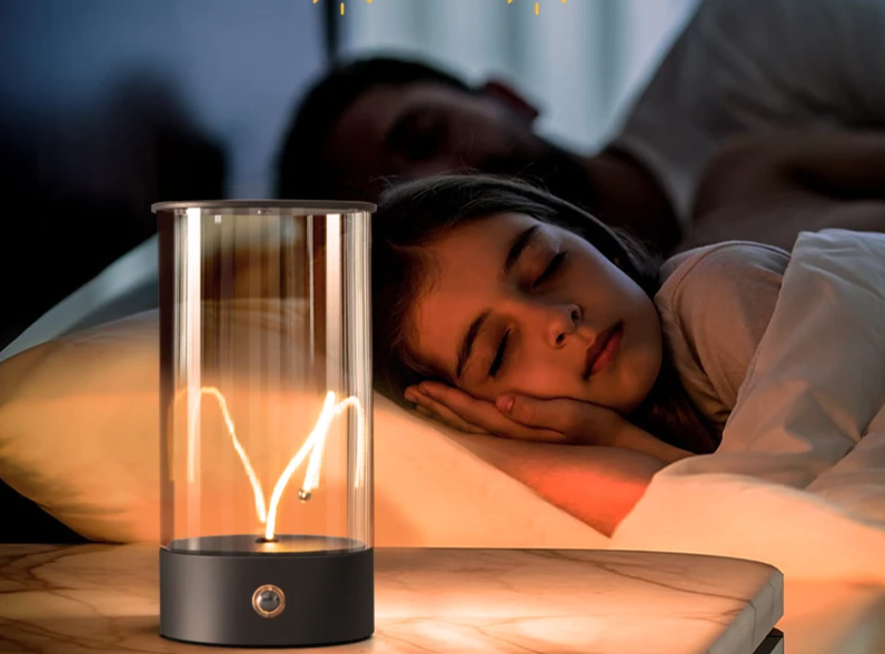 AuraPulse Touch Lamp – Rechargeable LED Mood Light | Minimalist Breathing Night Light for Modern Interiors