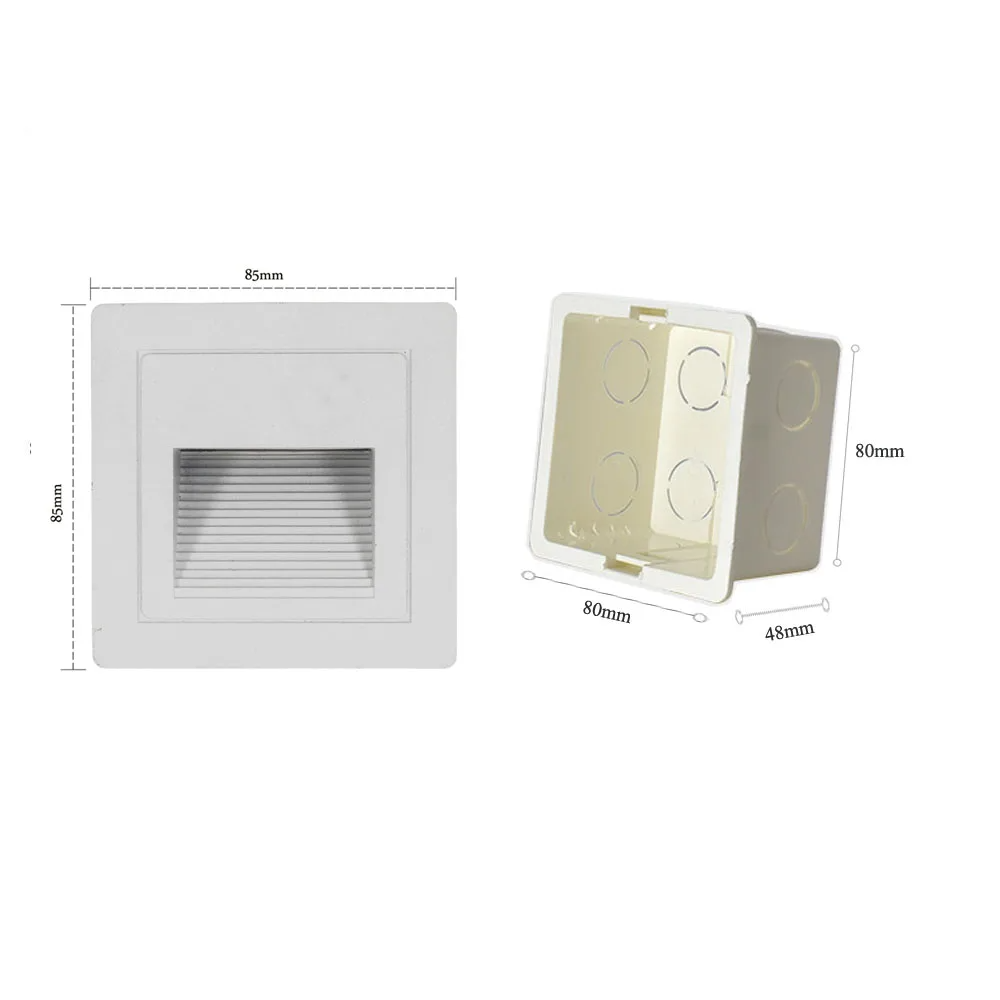 LED Recessed Step Light – IP65 Waterproof Outdoor Wall Light | Modern Stair & Pathway Lighting | Energy-Efficient Safety Illumination