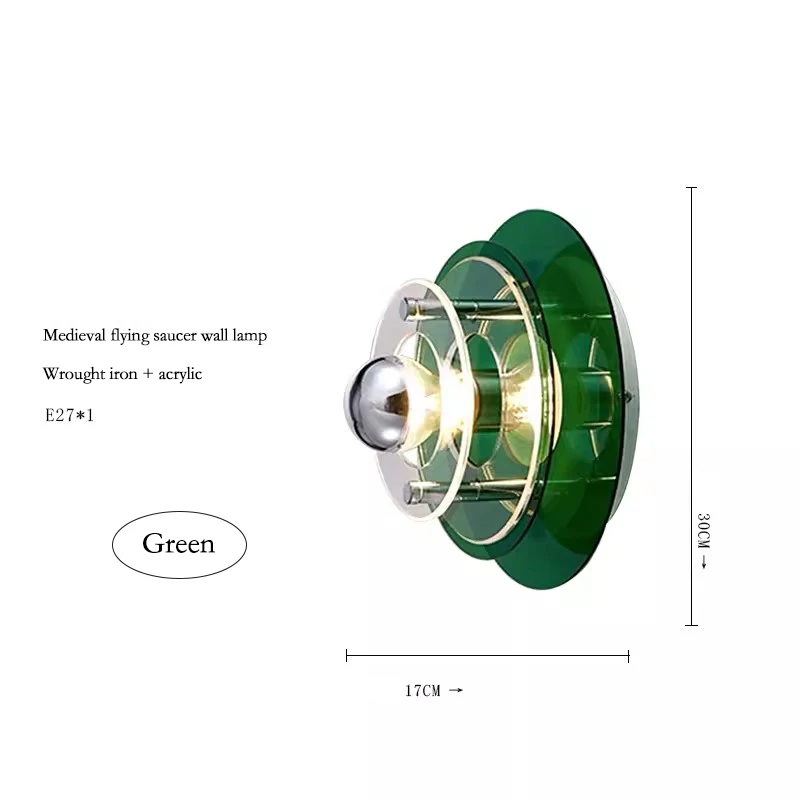 UFO LED Wall Light – Futuristic Designer Wall Lamp | Modern Ambient Lighting | Creative Bedroom & Living Room Sconce