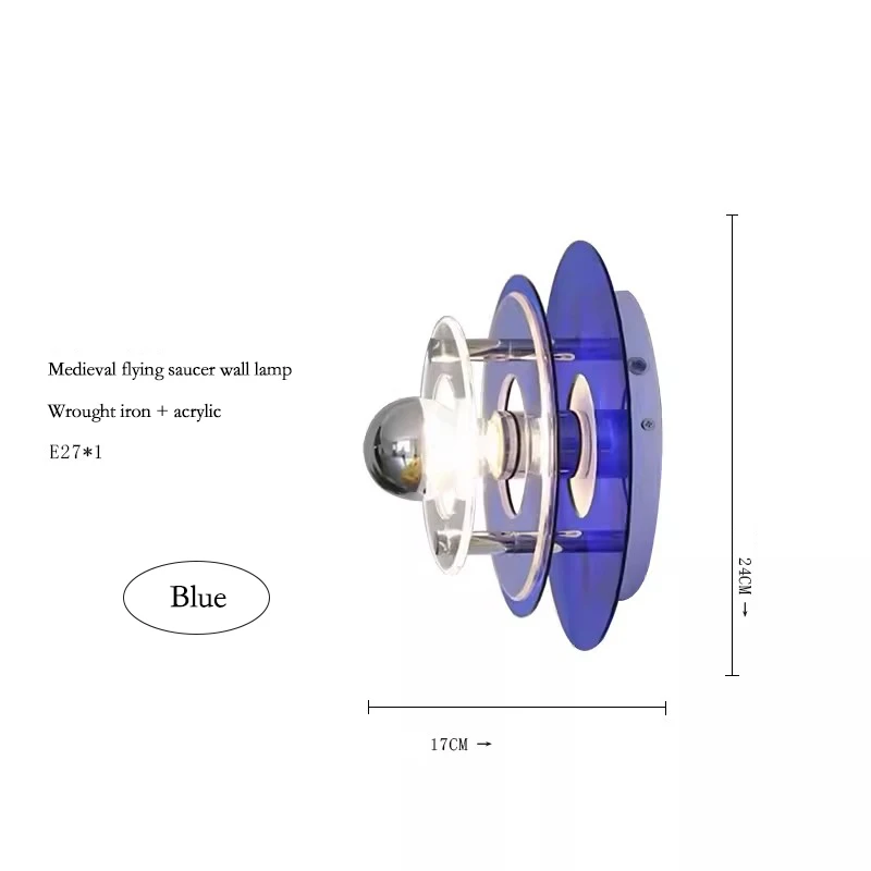 UFO LED Wall Light – Futuristic Designer Wall Lamp | Modern Ambient Lighting | Creative Bedroom & Living Room Sconce