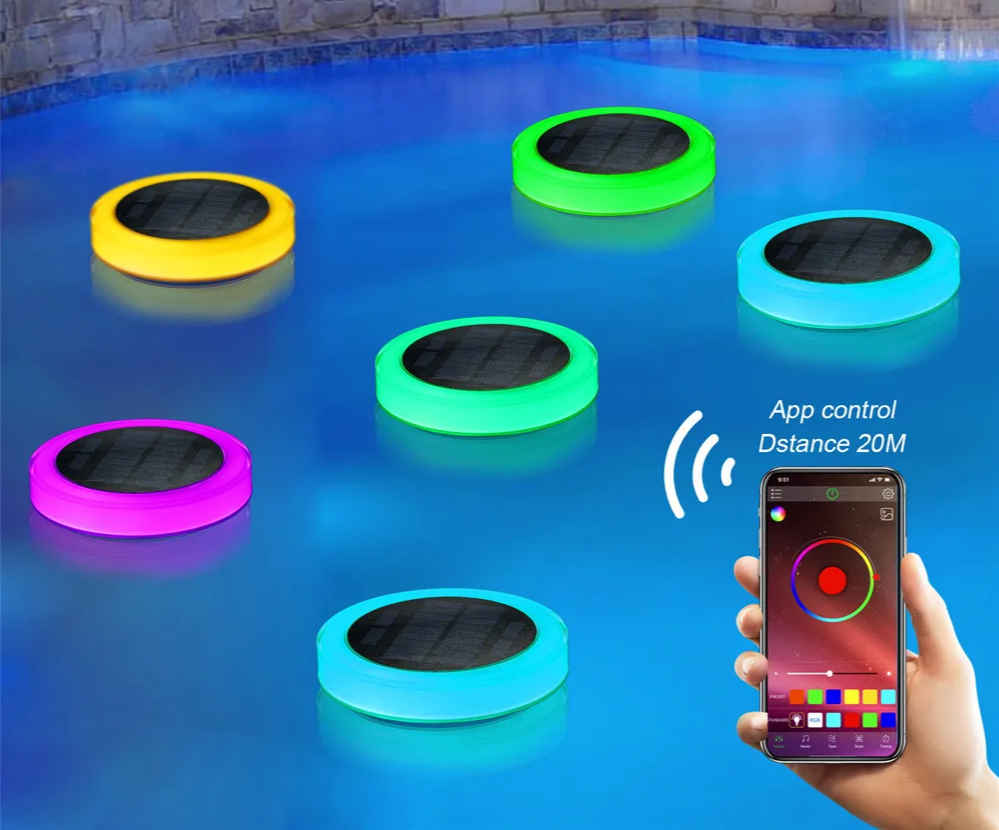 LUMISPHERE RGB Schwimmende Poollampe-Leuchtezauber