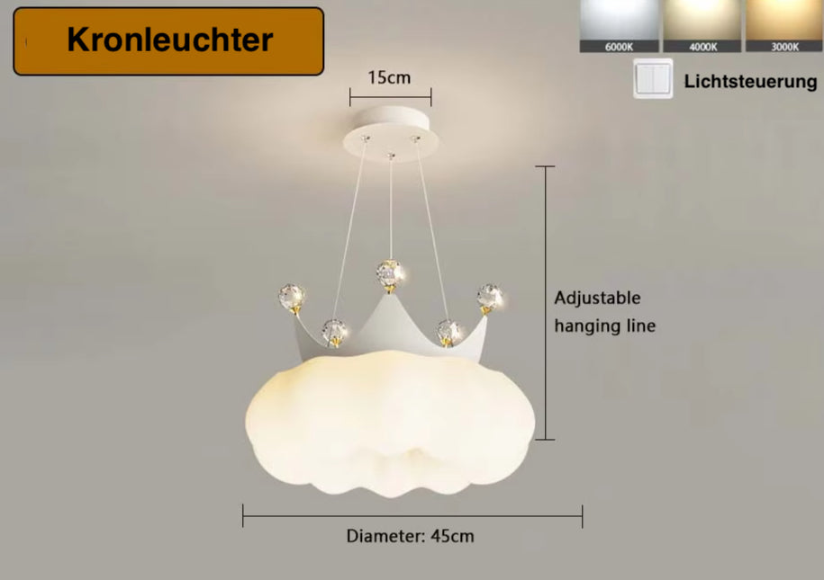 PrincessLume – Französischer Kronleuchter im Creme-Leuchtezauber