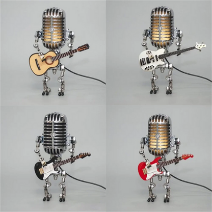 Guitarlamp - Lampe Roboter mit Gitarre-Leuchtezauber