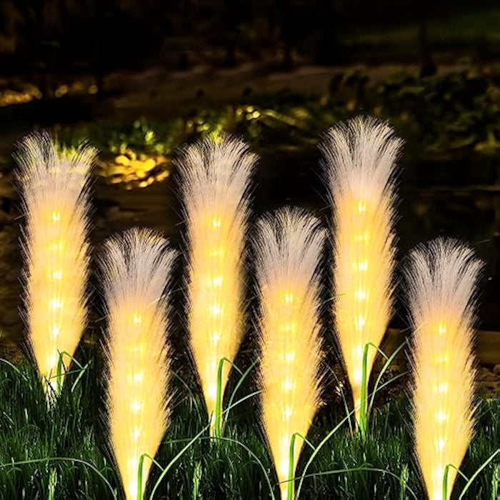 Fiberglas-Reed-Außenlampe (Solar)-Leuchtezauber