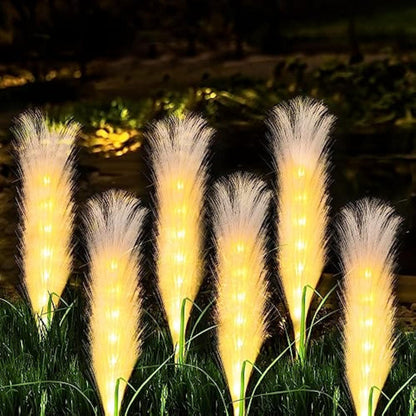 Fiberglas-Reed-Außenlampe (Solar)-Leuchtezauber