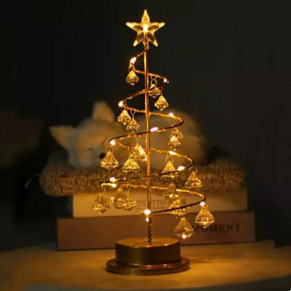 Kristall-Tischlampe in Form eines bezaubernden Weihnachtsbaums-Leuchtezauber