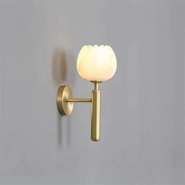 Marmorwandlampe in Form einer Rose-Leuchtezauber