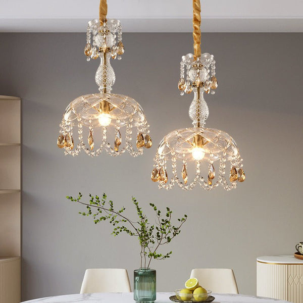 Luxus-Kristall-Kronleuchter-Design-Hängelampe-Leuchtezauber