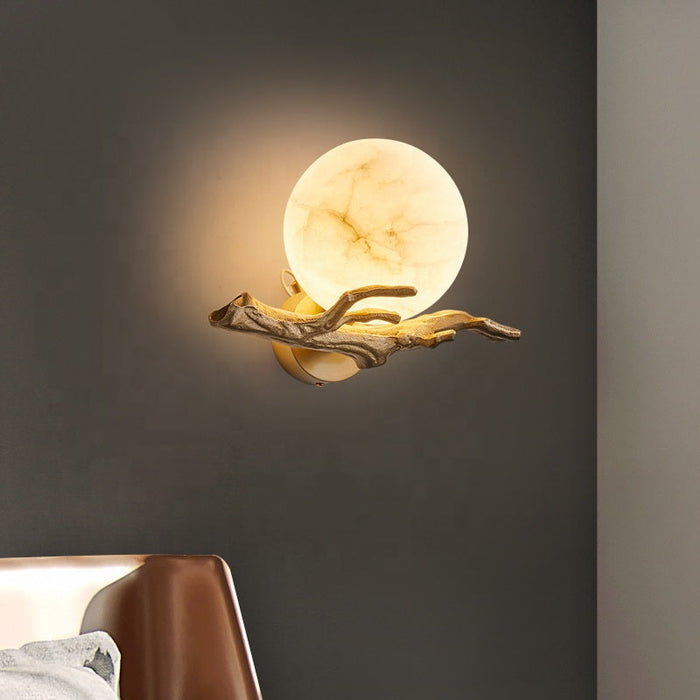 Moderne kreative Marmorwandlampe-Leuchtezauber