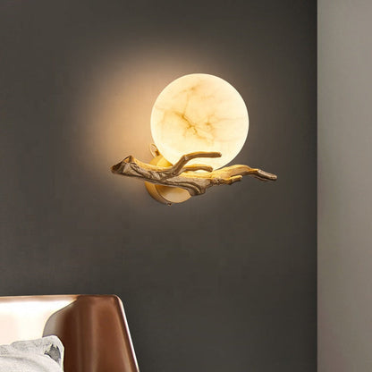 Moderne kreative Marmorwandlampe-Leuchtezauber